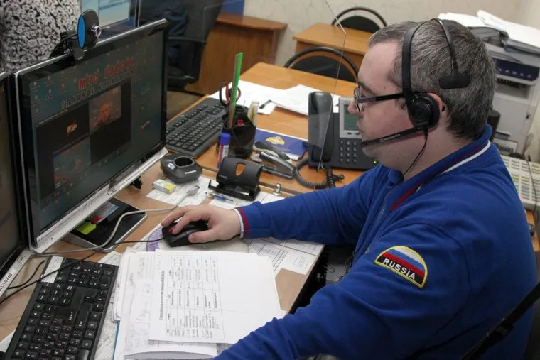 Пресс-конференция в МЧС паводокКурган, оператор мчс