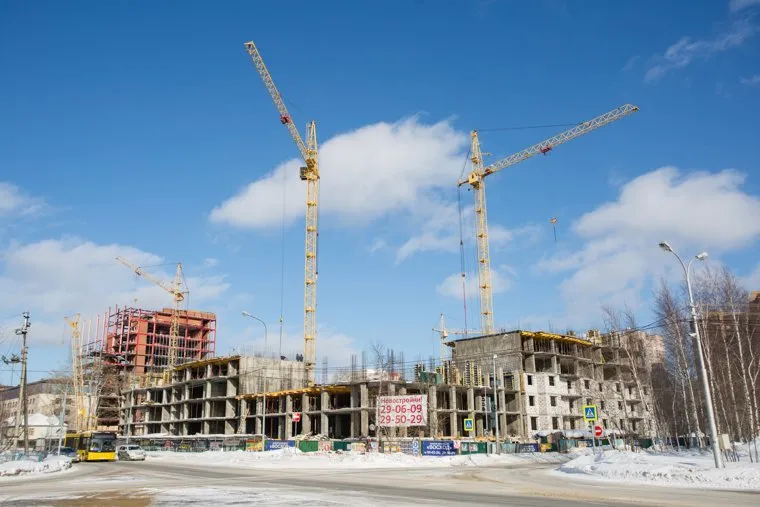 Виды города зимой. Сургут