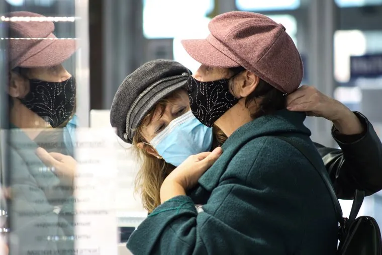 Соблюдение масочного режима в местах скопления людей. Курган