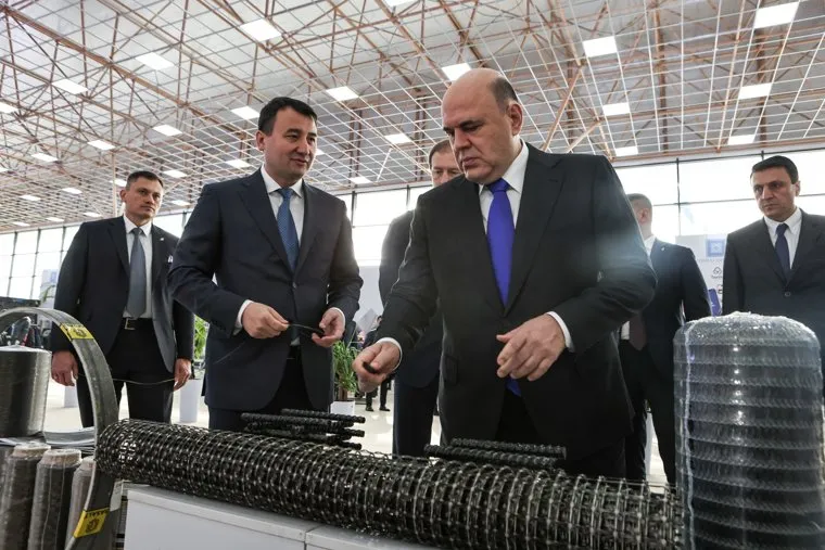 Михаил Мишустин на Узбекско-Российском экономическом форуме в Самарканде. Самарканд, Узбекистан