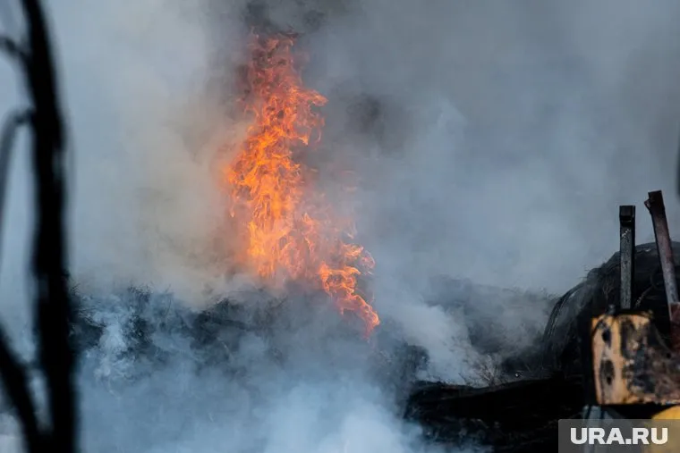 Возгорание произошло на втором этаже дома