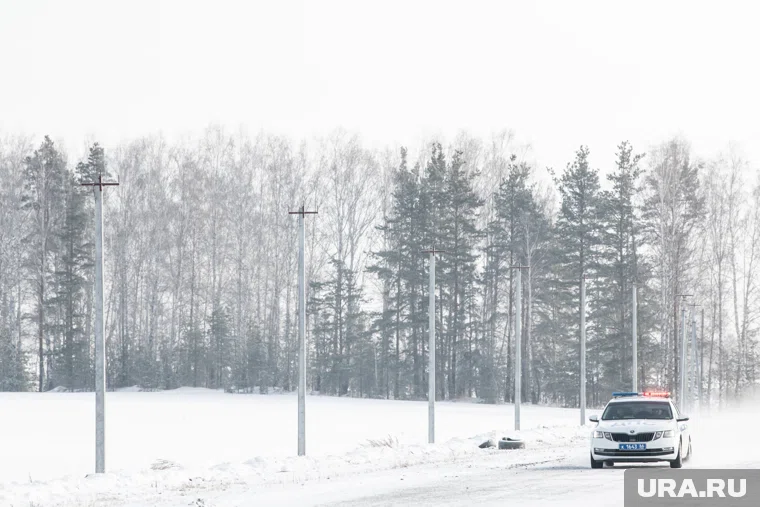 Из-за непогоды на трассе ограничена видимость