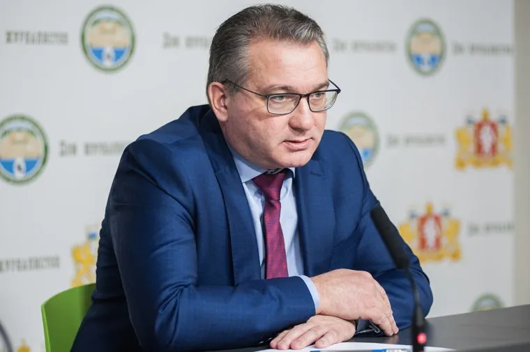 Пресс-конференция министра экономики и территориального развития Свердловской области Александра Ковальчика. Екатеринбург