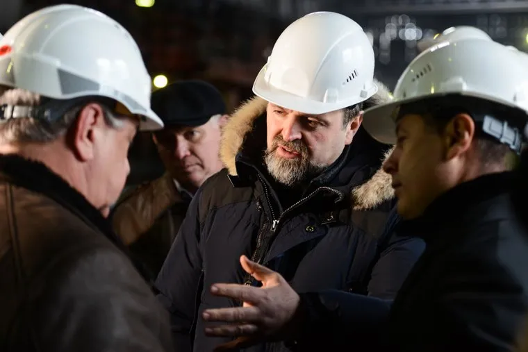 Визит министра природных ресурсов и экологии Сергея Донского на предприятия - ЧМК, городская свалка, ЧЭМК. Челябинск, донской сергей, сидоров артем