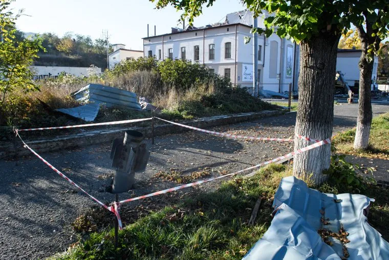 Город Шуши после обстрелов ВС Азербайджана. Нагорный Карабах