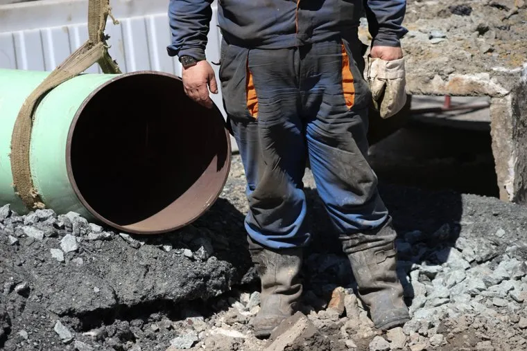 Ремонтные работы КГК по ул. Савельева,  Пушкина и М. Горького. Курган