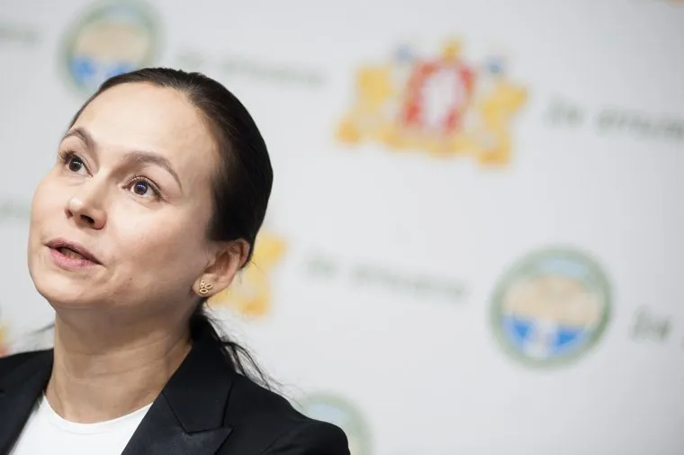 Пресс-конференция министра инвестиций и развития Свердловской области Виктории Казаковой. Екатеринбург