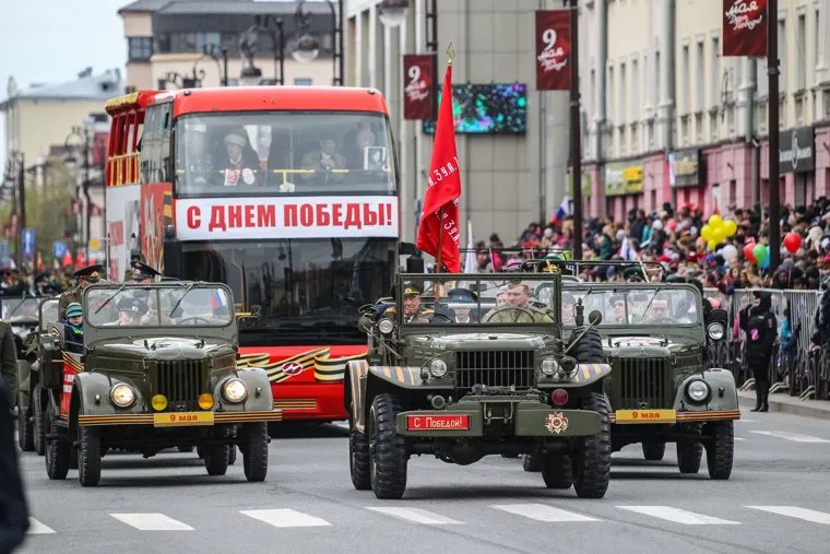 Парад Победы в Великой Отечественной войне. Тюмень