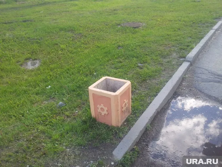 Все урны стоят на газонах, а не на асфальте, как думают чиновники