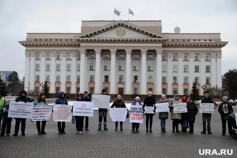 В основном на акцию вышли многодетные семьи