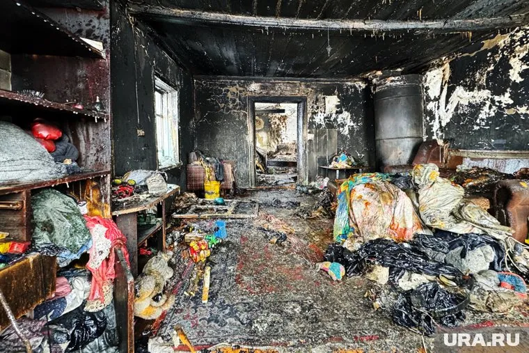 В Курганской области в пожаре сгорели дети