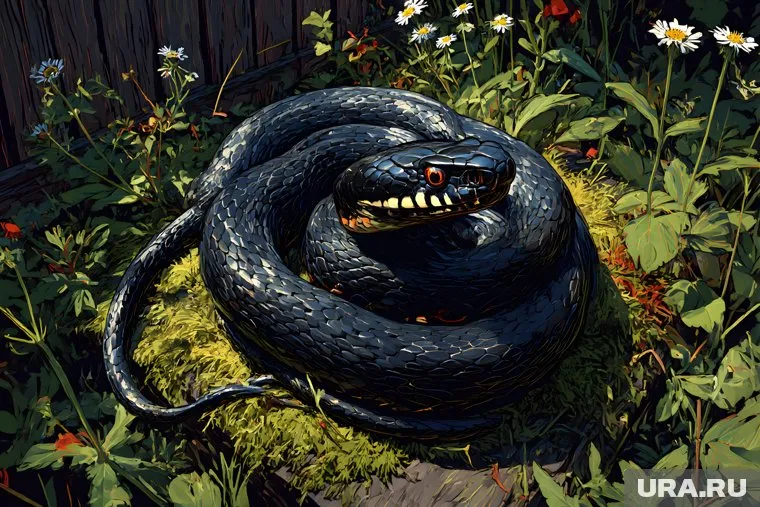 Предположительно, к красноуральцам наведалась гадюка