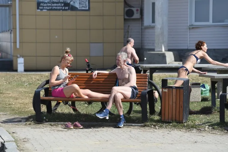 Самый жаркий день в апреле. Екатеринбург