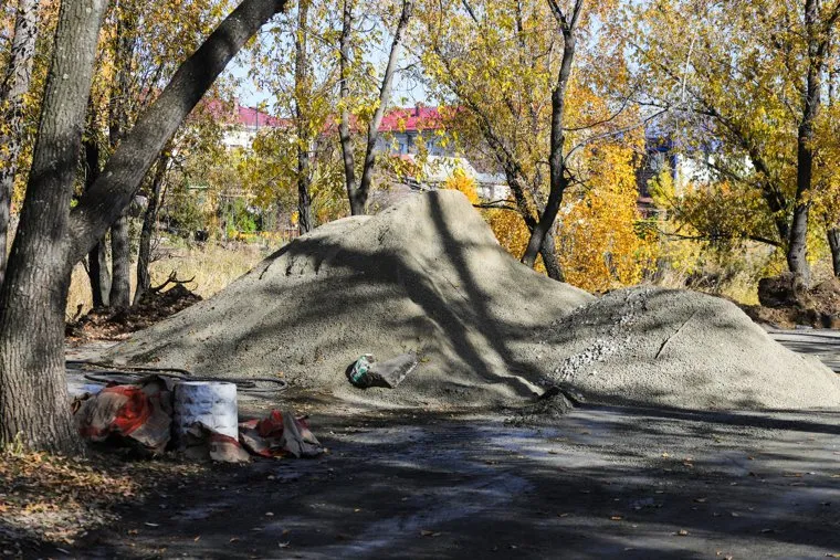 Работы по благоустройству ЦПКиО. Курган