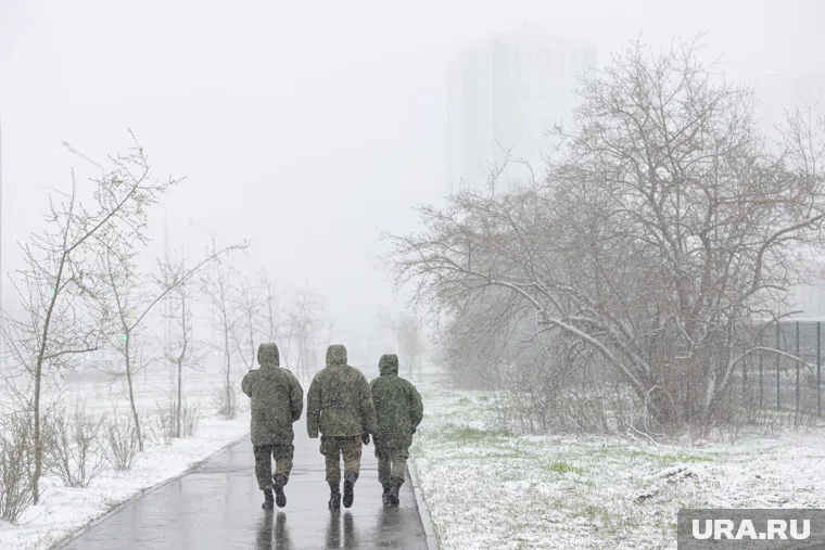 Выпавший снег продолжает лежать