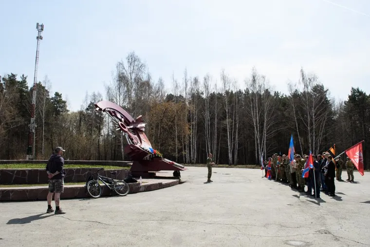 Добровольцы Донбасса в парке Маяковского. Екатеринбург