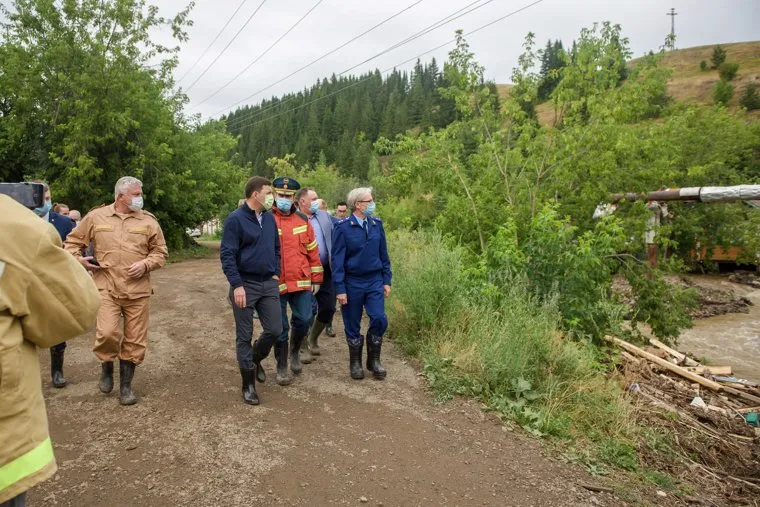 Нижние Серги после наводнения. Свердловская область