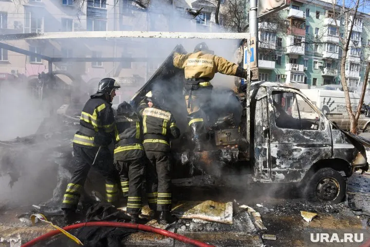 Взрывное устройство было заложено в автомобиле, стоявшем возле телецентра (фото из архива)