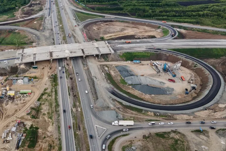 Строительство ЕКАД. Екатеринбург