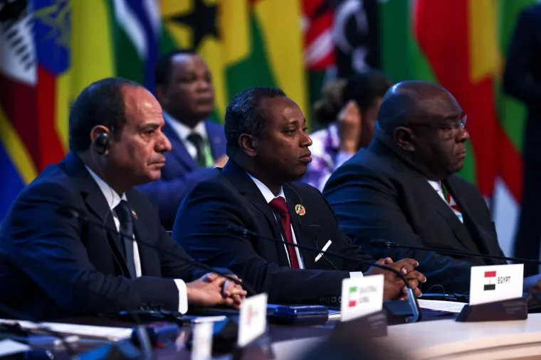 Пленарная сессия саммита "Россия-Африка". Санкт-Петербург