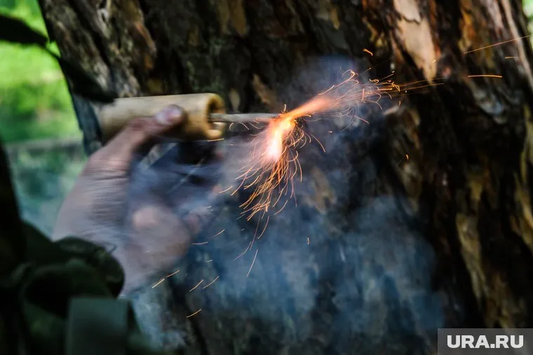 Неизвестный кинул предмет, похожий на дымовую шашку