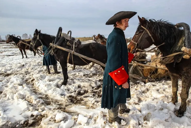 Съемки полнометражного фильма и сериала "Тобол". Тобольск, Тюменская область, 10 апреля 2017 года, съемки фильма тобол