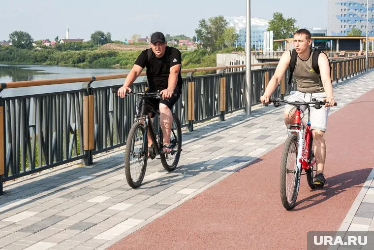 В тюменских парках предусмотрены кольцевые прогулочные маршруты для велосипедистов
