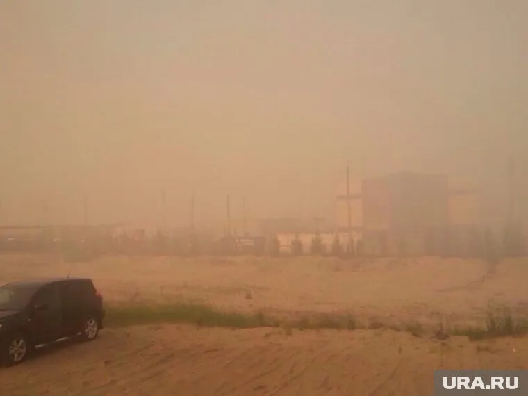 В Новом Уренгое три дня горит свалка