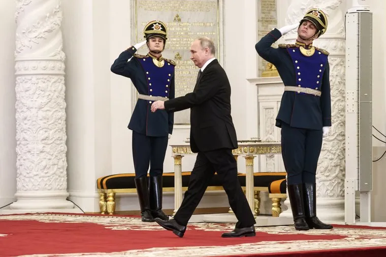 Президент России Владимир Путин на вручении наград Героям России в Кремле. Москва