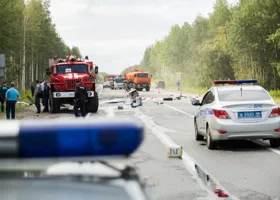 Массовое ДТП в Иркутской области охватило огнем