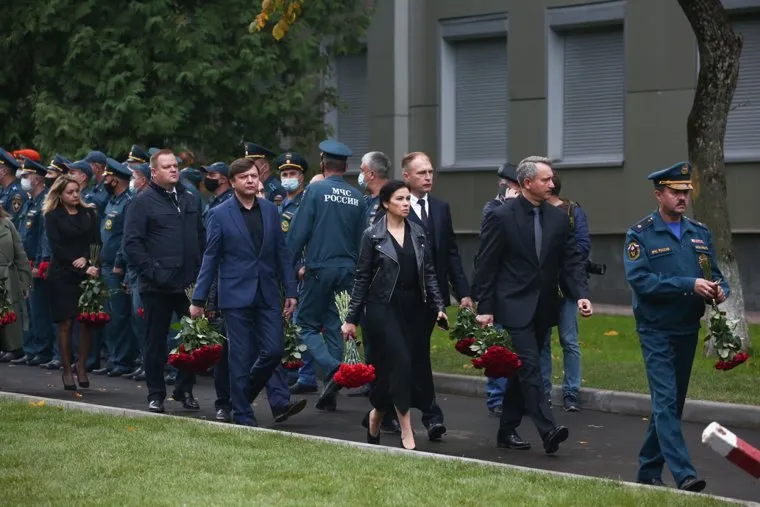 Прощание с Евгением Зиничевым. Москва