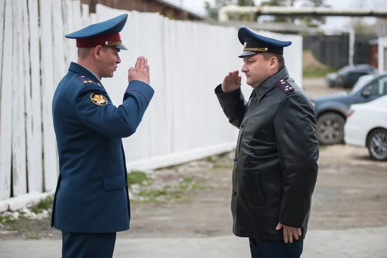 Визит начальника ГУФСИН России по Свердловской области в Кировоградскую воспитательную колонию. Свердловская область, Кировград