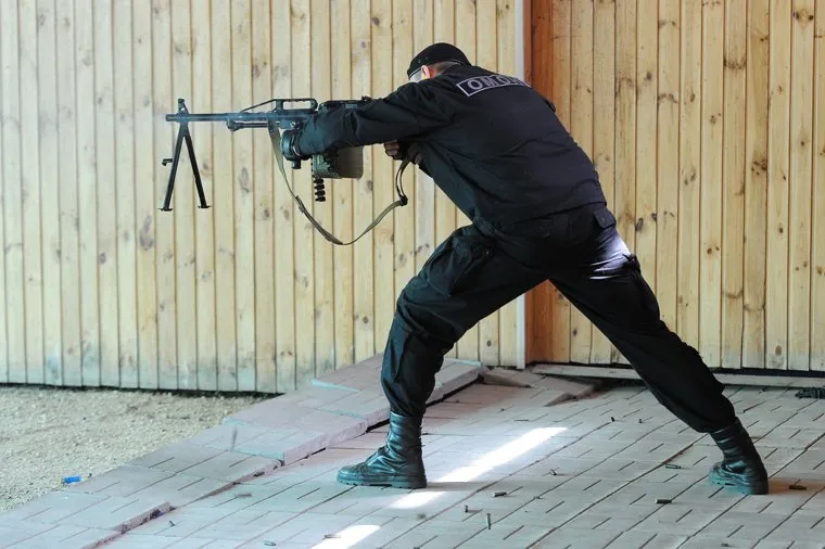 ОМОН стрельбище Оружие Челябинск, омон, пулемет, стрелок, пкм