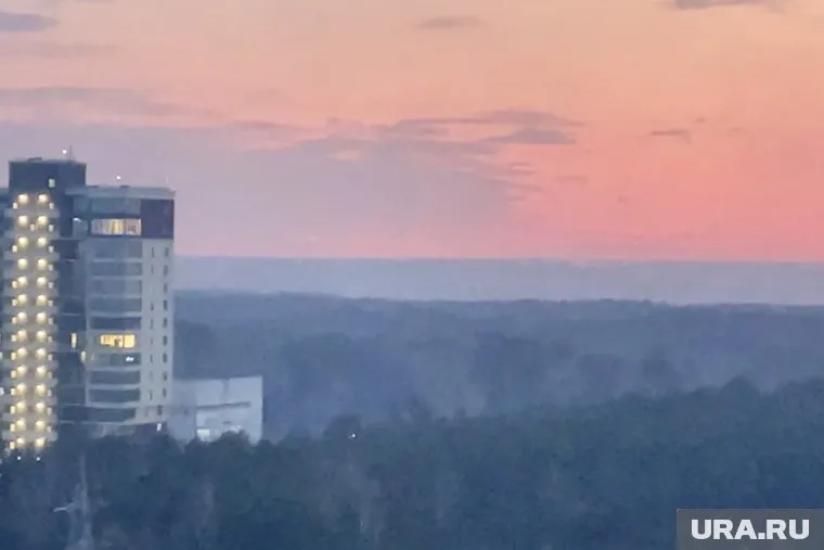 С пожаров в окрестностях Челябинска ветер принес дым и запах гари