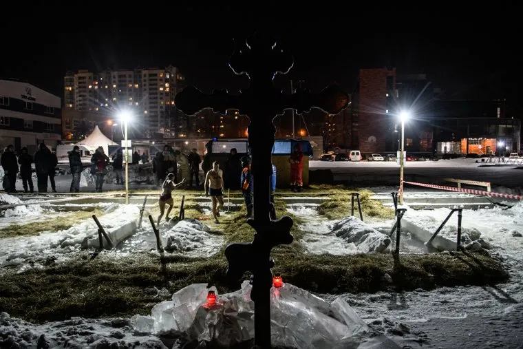 Крещенские купания. Екатеринбург