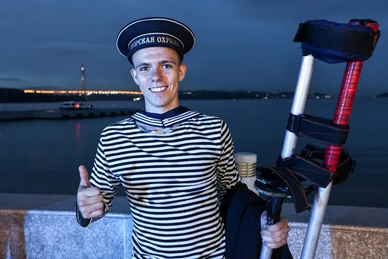 Вид на Русский мост со стороны бухты Аякс. Владивосток