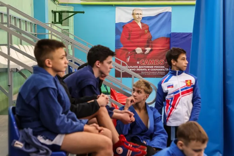 Соревнования по самбо в спортивной школе в г. Гагарин. Смоленская область, г. Гагарин