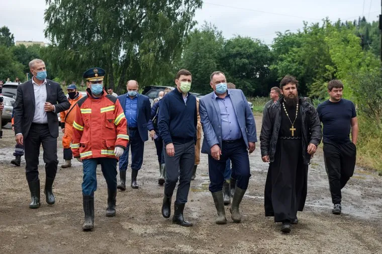 Нижние Серги после наводнения. Свердловская область