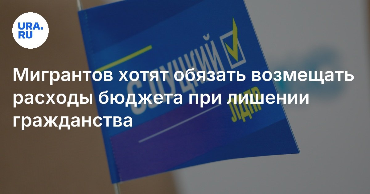 Мигрантов хотят обязать возмещать расходы бюджета при лишении гражданства