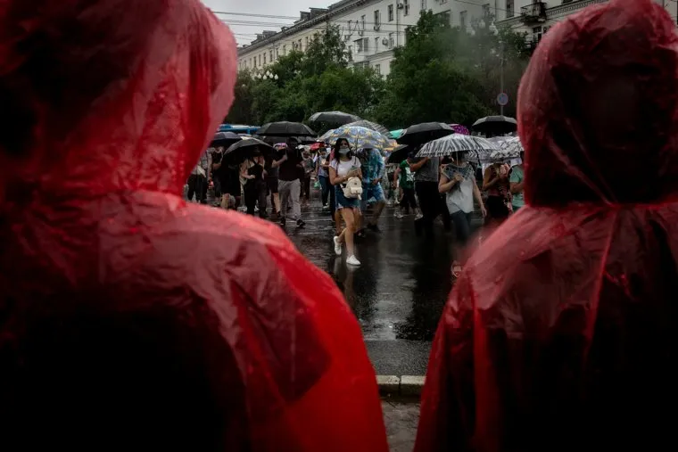 Акции в поддержку избранного губернатора Хабаровского края Сергея Фургала. Хабаровск