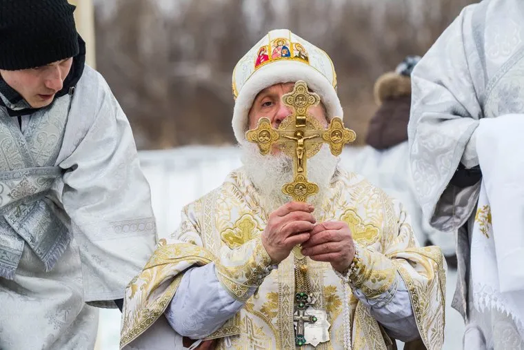 Крещенские купания. Тюмень, митрополит димитрий