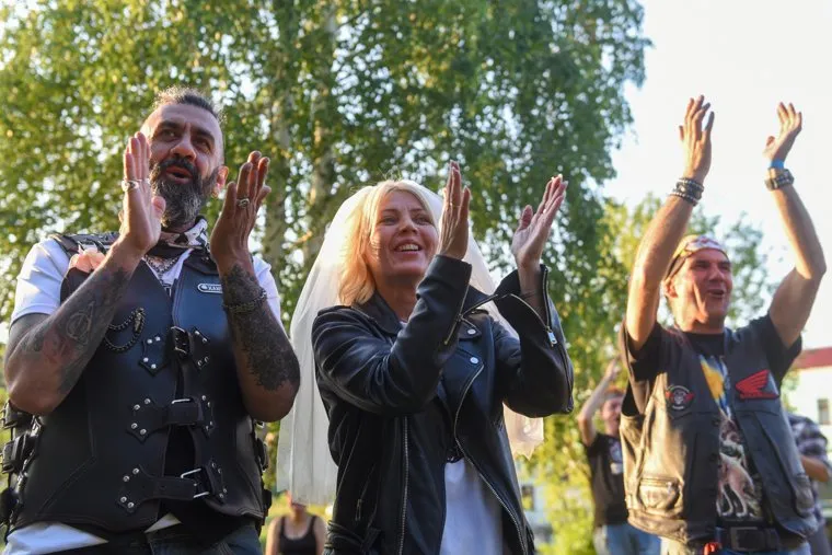 Свадьба байкеров. Асбест. Свердловская область