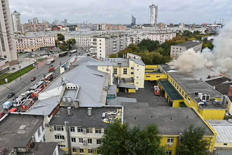 Пожар на хлебозаводе СМАК. Необр