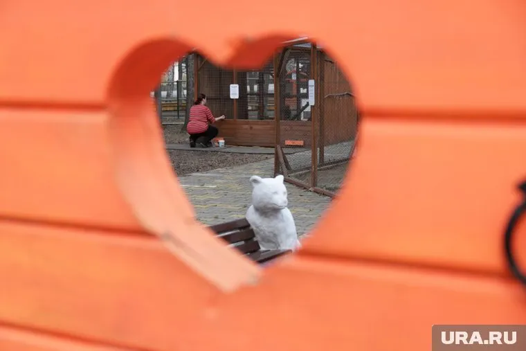 В парке Маяковского есть ферма с животными