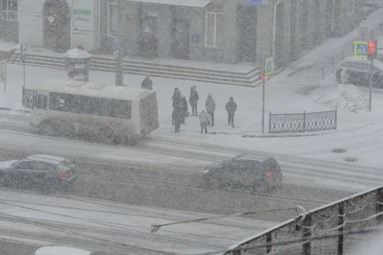 Снегопад. Челябинск