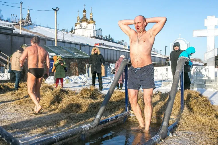Крещенские купания. Тюмень