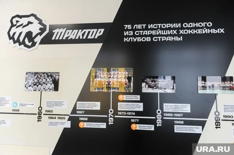 На стене можно узнать о богатой истории клуба