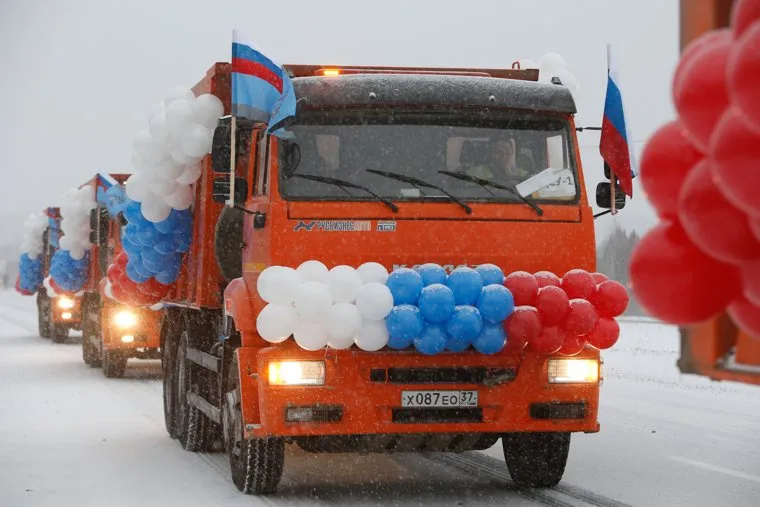 Торжественное открытие участка Пермской трассы Р-242 после капремонта 