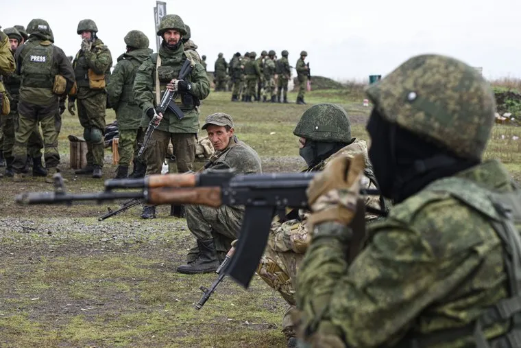 Мобилизованные на одном из полигонов в зоне СВО. ДНР