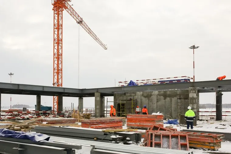 Реконструкция аэропорта Рощино. Тюмень